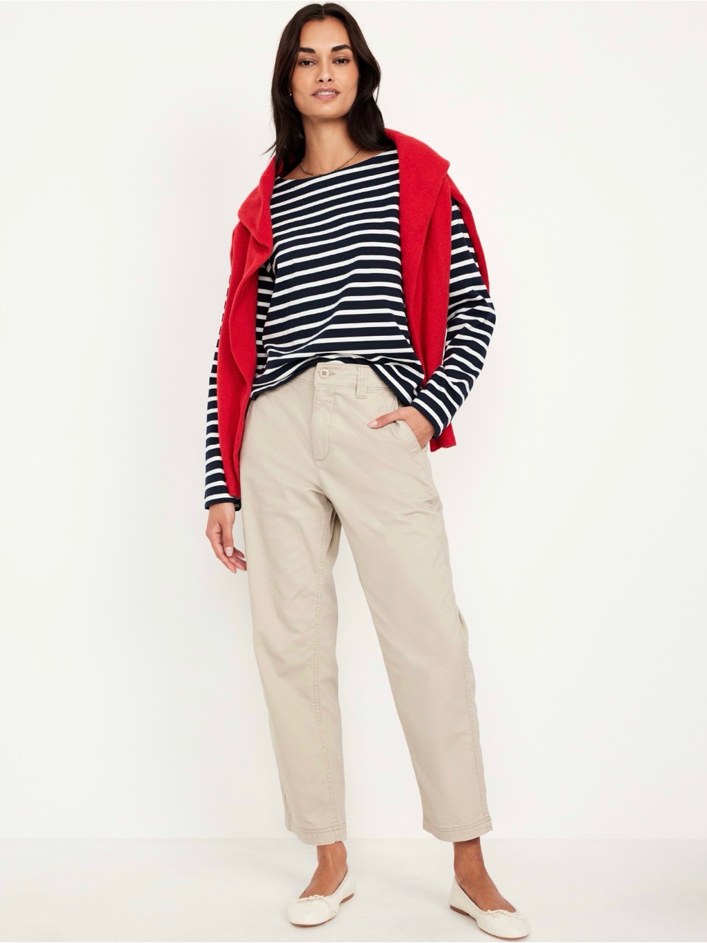 Old Navy Khaki High-Rise Og Chino Pants